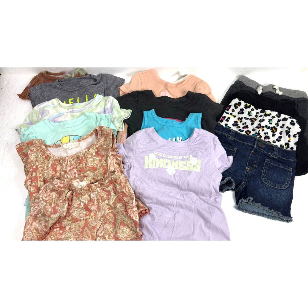 Girls Summer Clothing Bundle Lot 3T 4T 18 Pieces